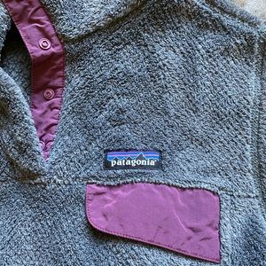 Patagonia Re-Tool Quarter zip Snap Fleece Pullover